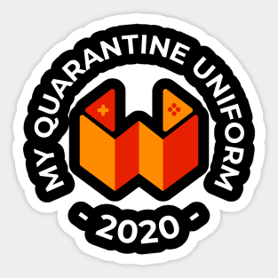 My Quarantine Uniform CoronaVirus 2020 T-shirt Sticker